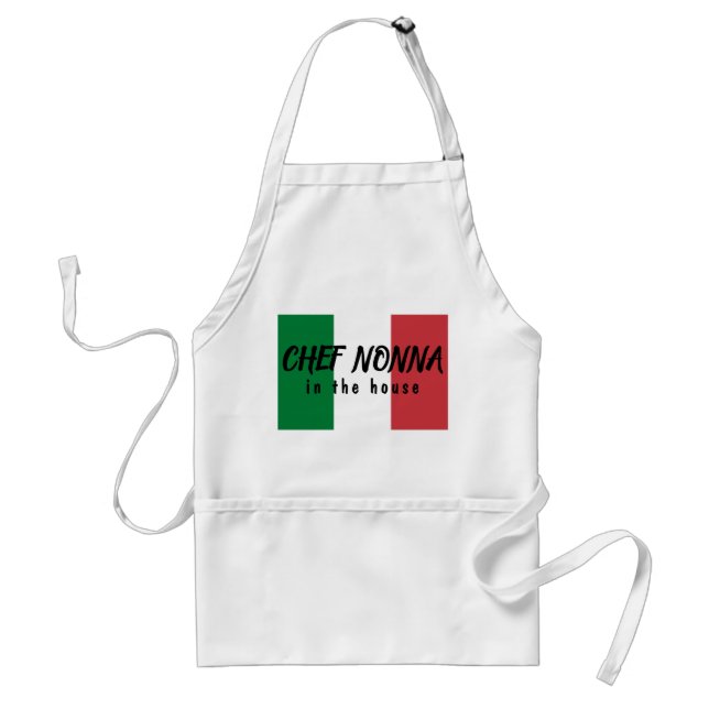 Chef Nonna Italian Flag Standard Apron (Front)