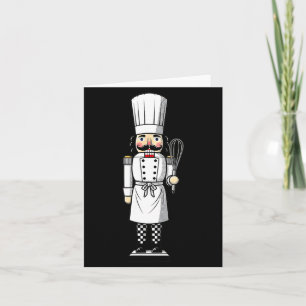 Chef Nutcracker Cook Hat Xmas Card