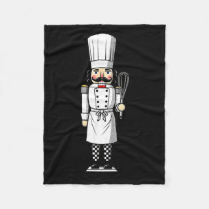 Chef Nutcracker Cook Hat Xmas  Fleece Blanket