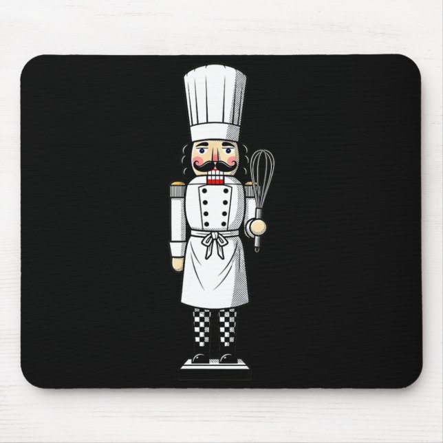 Chef Nutcracker Cook Hat Xmas  Mouse Pad (Front)