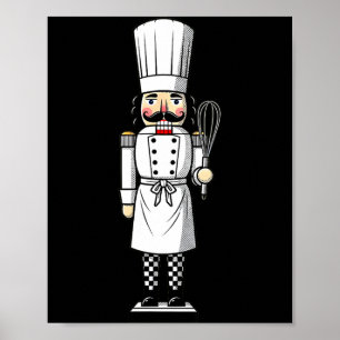 Chef Nutcracker Cook Hat Xmas  Poster