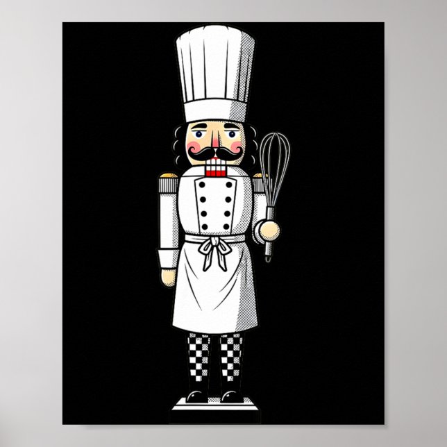 Chef Nutcracker Cook Hat Xmas  Poster (Front)