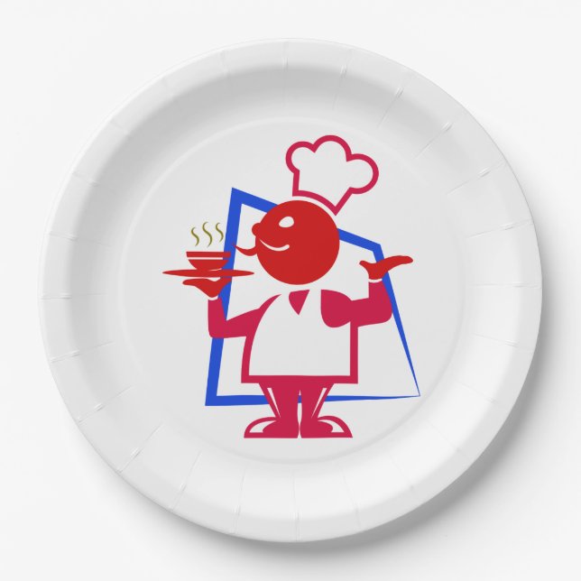 Chef Paper Plate (Front)