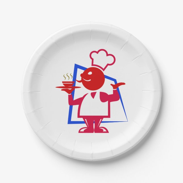 Chef Paper Plate (Front)