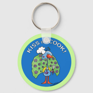 Chef Peacock, Kiss the Cook! Key Ring