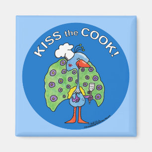 Chef Peacock, Kiss the Cook! Magnet