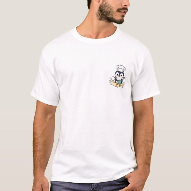 Chef Penguin Splash T-Shirt (Front)