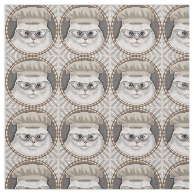 Chef Persian Cat Fabric (Swatch)