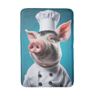 Chef Pig Bath Mat