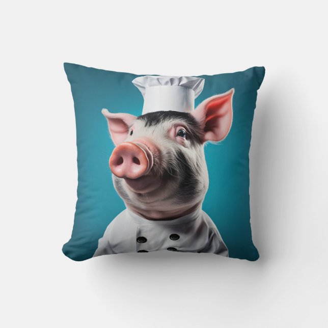 Chef Pig Cushion (Front)