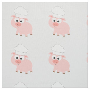 Chef Pig Fabric