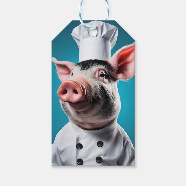 Chef Pig Gift Tags (Front)