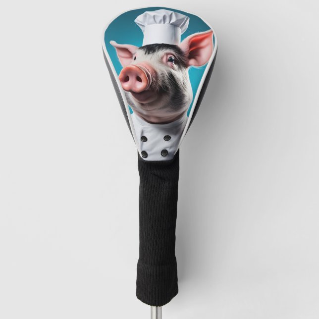 Chef Pig Golf Head Cover (Front)