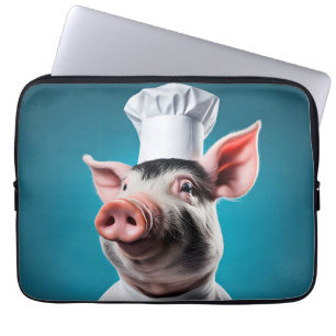 Chef Pig Laptop Sleeve
