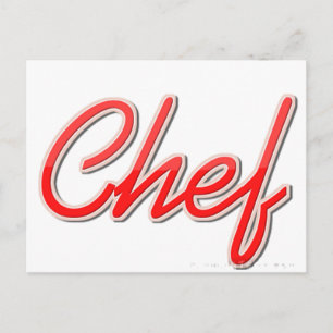 Chef Postcard
