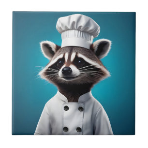 Chef Racoon Ceramic Tile