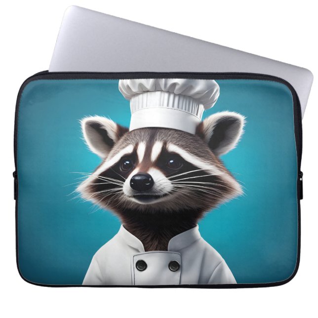 Chef Racoon Laptop Sleeve (Front)