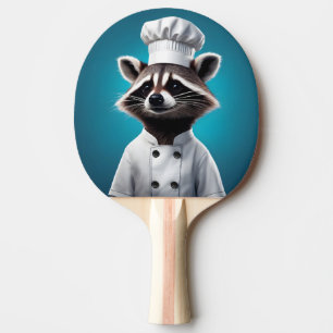 Chef Racoon Ping Pong Paddle