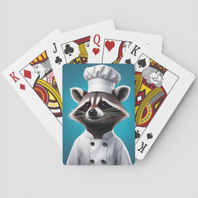 Chef Racoon Playing Cards (Back)