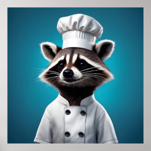 Chef Racoon Poster