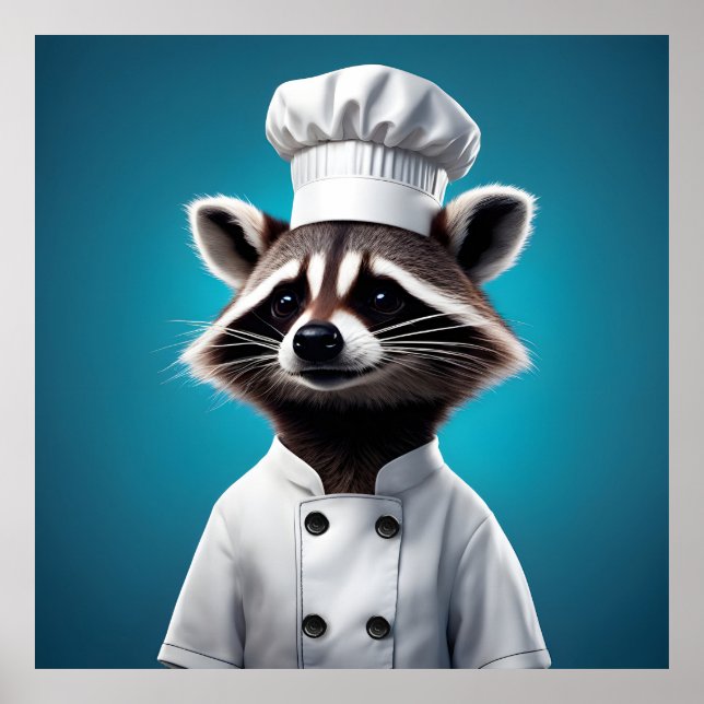 Chef Racoon Poster (Front)