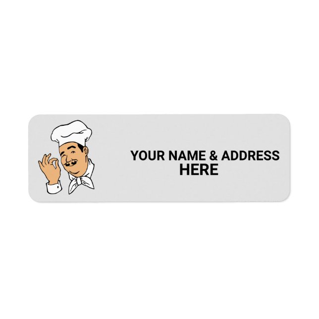 CHEF RETURN ADDRESS LABELS (Front)