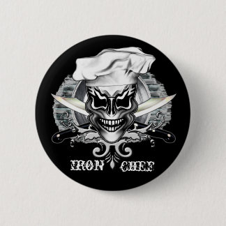 Chef Skull 1 6 Cm Round Badge