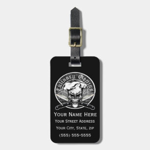 Chef Skull 1 Luggage Tag
