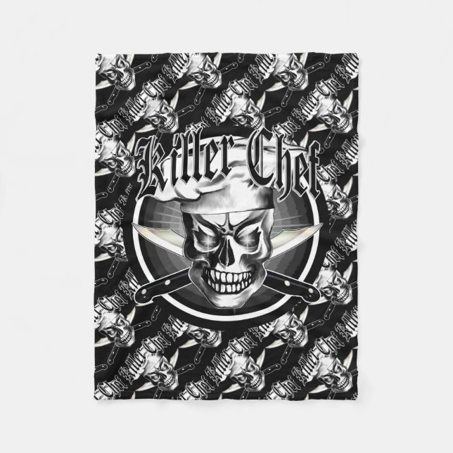 Chef Skull 3.1 Fleece Blanket (Front)