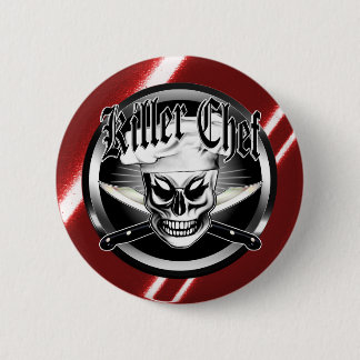 Chef Skull 4: Killer Chef 6 Cm Round Badge