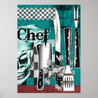 Chef Skull 4 Poster