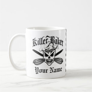 Chef Skull and Crossed Whisks 2: Killer Baker Coffee Mug