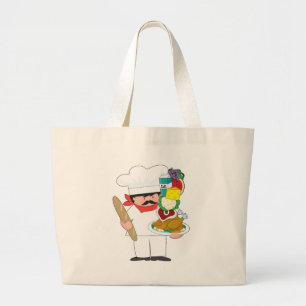Chef Stack Large Tote Bag