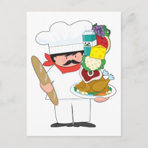 Chef Stack Postcard