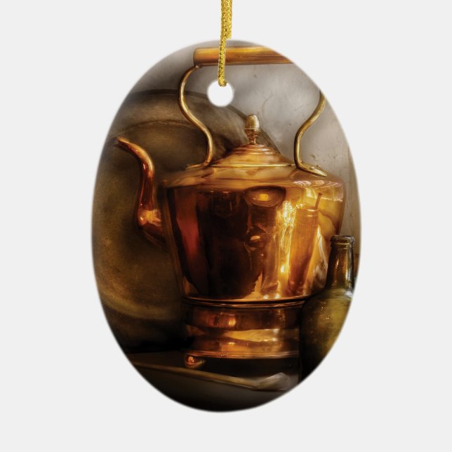Chef - Tea - Cherished Memories Ceramic Tree Decoration (Front)