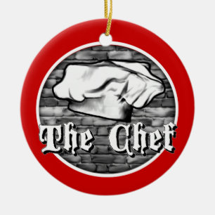 Chef Toque Ceramic Ornament