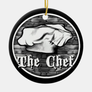 Chef Toque Ceramic Tree Decoration