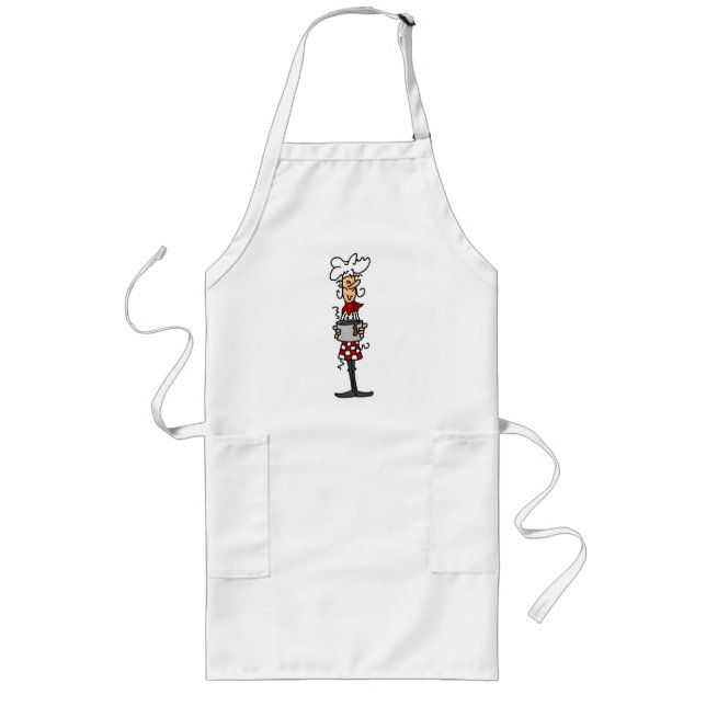 Chef Tshirts and Gifts Long Apron (Front)