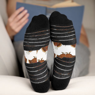 Chef Turkey Cartoon Thanksgiving Socks