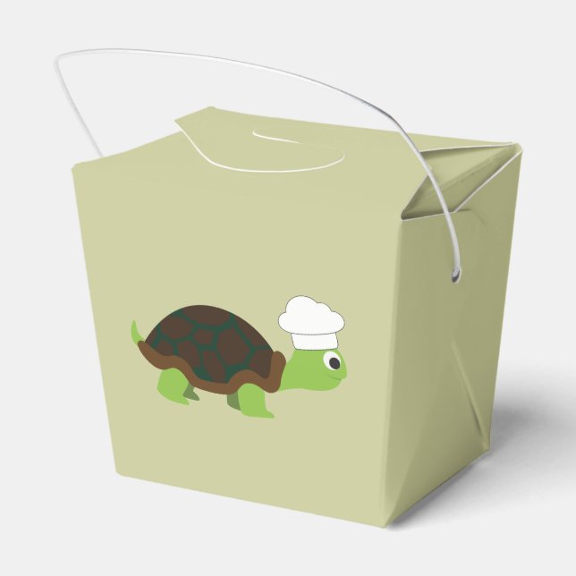 Chef Turtle Favour Box (Back Side)