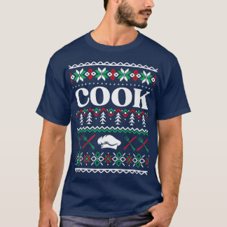 Chef Ugly Christmas Cooking Cook Matching Culinary T-Shirt