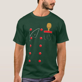 Chef Uniform Jacket Faux Cook CookingT-Shirt T-Shirt