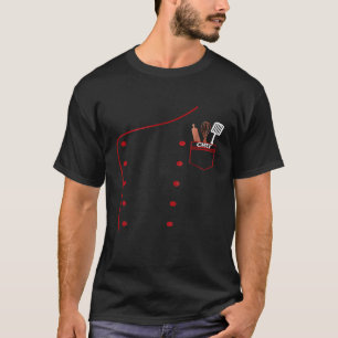 Chef Uniform Jacket Faux Cook Shirt For Cooking