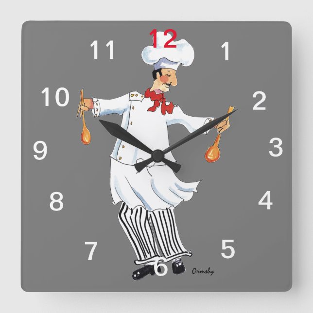 Chef Wall Clock (Front)