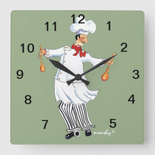 Chef Wall Clock