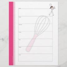 Chef Weekly Meal Planner Pages