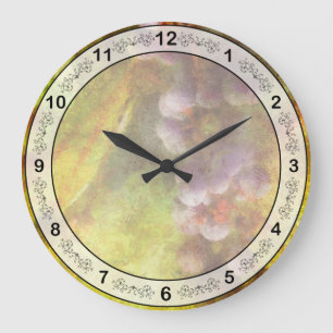 Chef - Wine - Grapes Large Clock