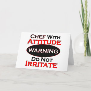 Chef With Attitude Card