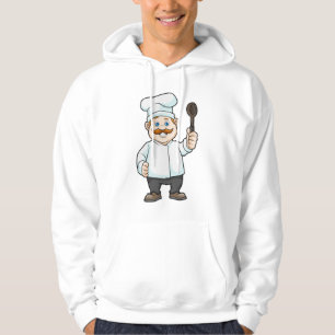 Chef with Chef's hat & Soup spoon Hoodie