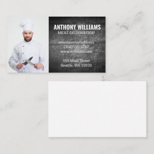Chef with Knives Business Card